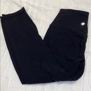 Black Cropped Align Leggings